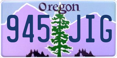 OR license plate 945JIG