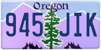 OR license plate 945JIK
