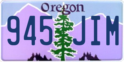 OR license plate 945JIM