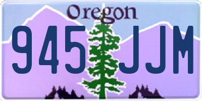 OR license plate 945JJM