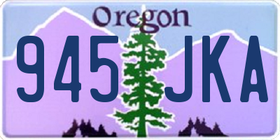 OR license plate 945JKA