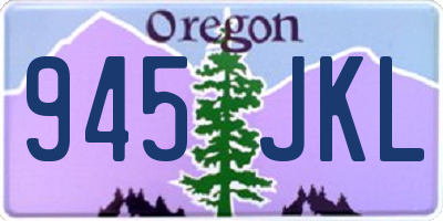 OR license plate 945JKL