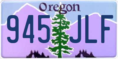 OR license plate 945JLF