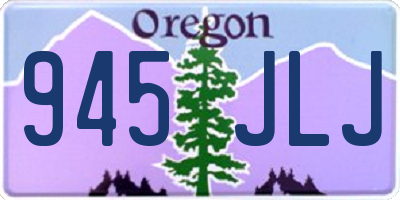 OR license plate 945JLJ