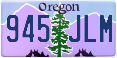 OR license plate 945JLM