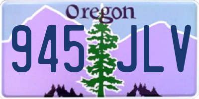 OR license plate 945JLV