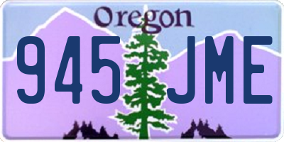 OR license plate 945JME