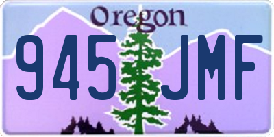 OR license plate 945JMF