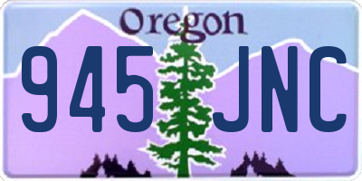 OR license plate 945JNC