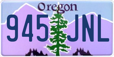 OR license plate 945JNL
