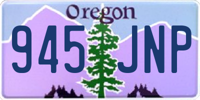 OR license plate 945JNP