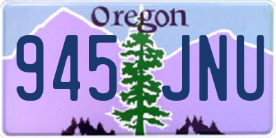 OR license plate 945JNU