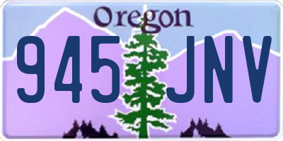 OR license plate 945JNV