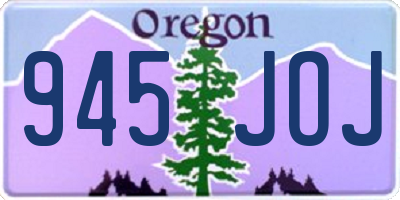 OR license plate 945JOJ