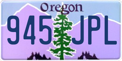 OR license plate 945JPL