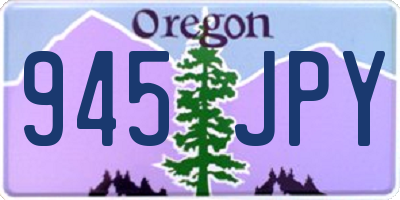 OR license plate 945JPY