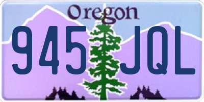 OR license plate 945JQL