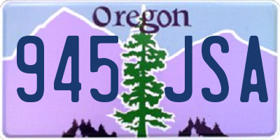 OR license plate 945JSA