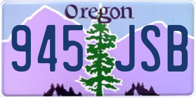 OR license plate 945JSB