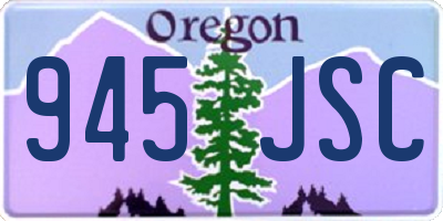 OR license plate 945JSC