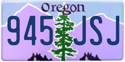 OR license plate 945JSJ