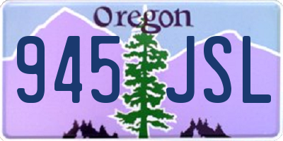 OR license plate 945JSL
