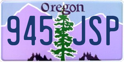 OR license plate 945JSP