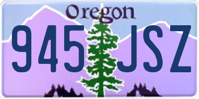 OR license plate 945JSZ