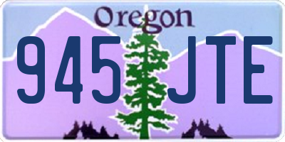 OR license plate 945JTE