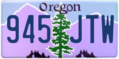 OR license plate 945JTW