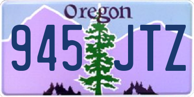 OR license plate 945JTZ