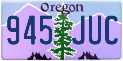 OR license plate 945JUC
