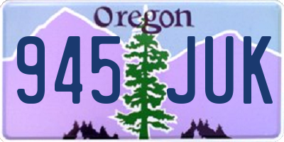 OR license plate 945JUK