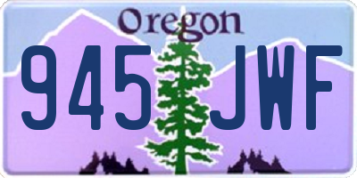 OR license plate 945JWF