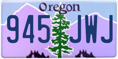 OR license plate 945JWJ