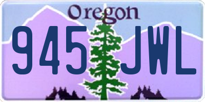 OR license plate 945JWL