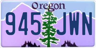 OR license plate 945JWN