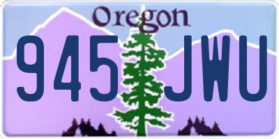 OR license plate 945JWU