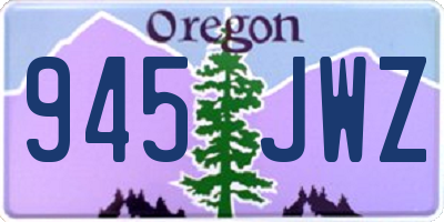 OR license plate 945JWZ