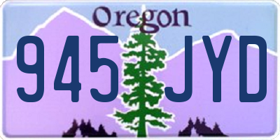 OR license plate 945JYD