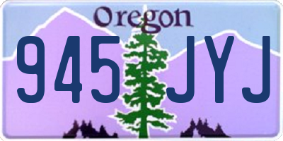 OR license plate 945JYJ