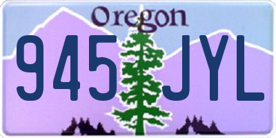 OR license plate 945JYL