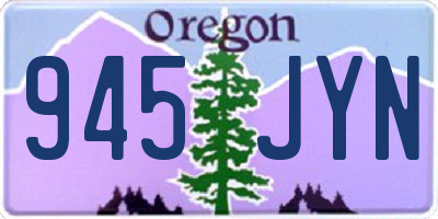 OR license plate 945JYN