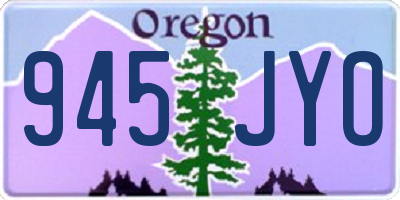 OR license plate 945JYO