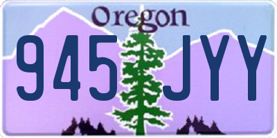 OR license plate 945JYY