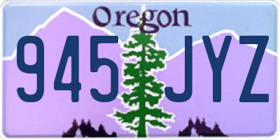 OR license plate 945JYZ