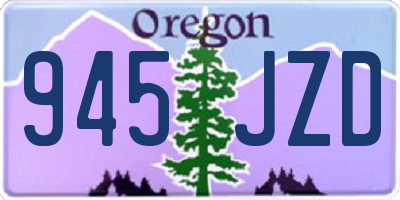 OR license plate 945JZD