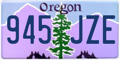 OR license plate 945JZE