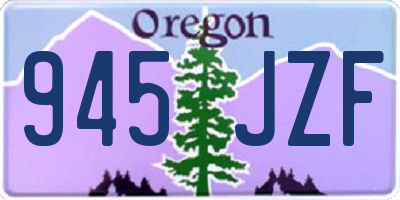 OR license plate 945JZF