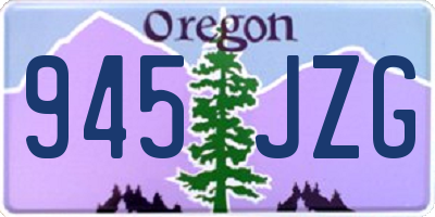 OR license plate 945JZG